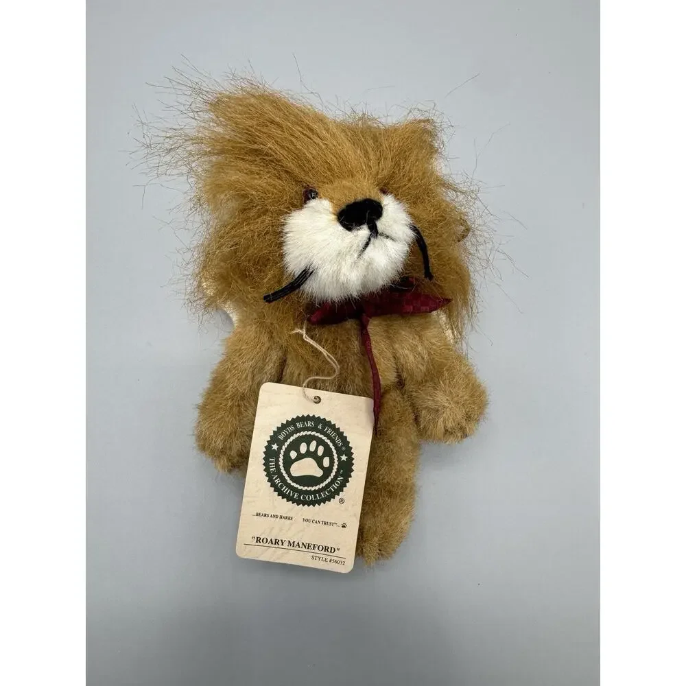 Boyds Archive Collection Roary Maneford Plush 5‎ Inch Ornament Angle Wings